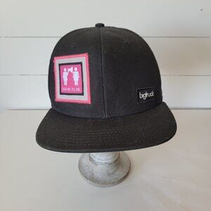 Big Truck Hat Snap Back Black & Pink Women's Flat Bill Trucker Hat